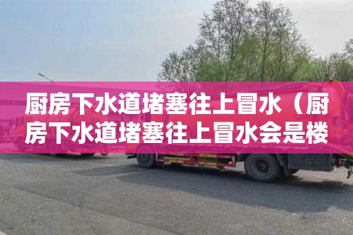 厨房下水道堵塞往上冒水（厨房下水道堵塞往上冒水会是楼下厨房堵寒吗）