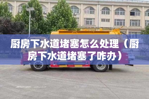 厨房下水道堵塞怎么处理（厨房下水道堵塞了咋办）