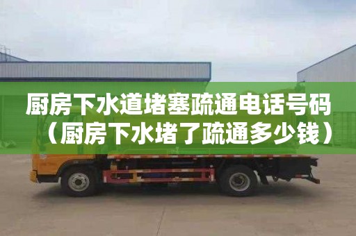 厨房下水道堵塞疏通电话号码（厨房下水堵了疏通多少钱）