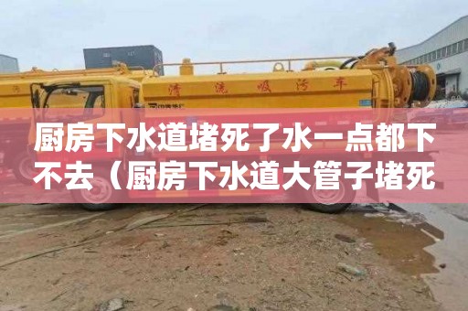 厨房下水道堵死了水一点都下不去（厨房下水道大管子堵死往上反水）