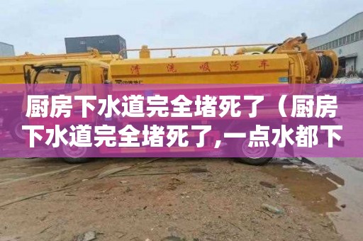 厨房下水道完全堵死了（厨房下水道完全堵死了,一点水都下不去）