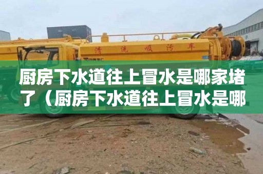 厨房下水道往上冒水是哪家堵了（厨房下水道往上冒水是哪家堵了呢）