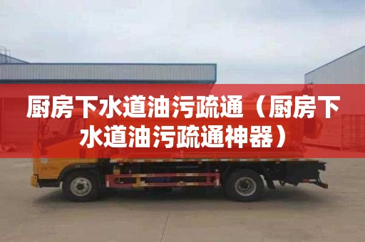 厨房下水道油污疏通（厨房下水道油污疏通神器）