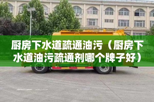 厨房下水道疏通油污（厨房下水道油污疏通剂哪个牌子好）