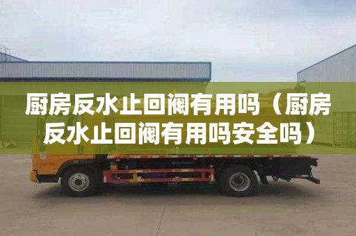 厨房反水止回阀有用吗（厨房反水止回阀有用吗安全吗）