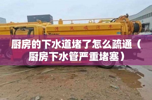 厨房的下水道堵了怎么疏通（厨房下水管严重堵塞）