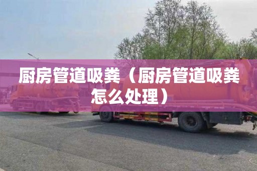 厨房管道吸粪（厨房管道吸粪怎么处理）