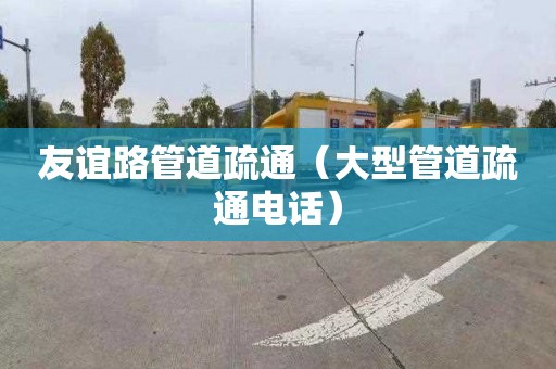 友谊路管道疏通（大型管道疏通电话）