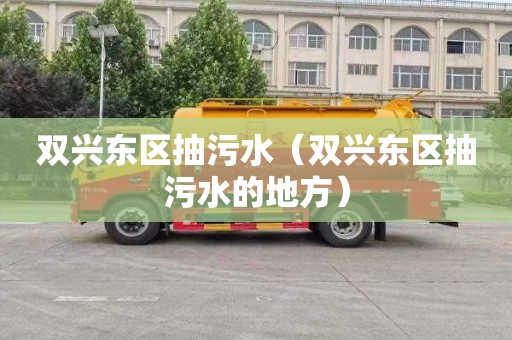 双兴东区抽污水（双兴东区抽污水的地方）