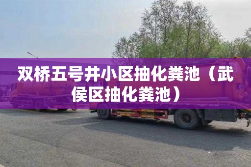 双桥五号井小区抽化粪池（武侯区抽化粪池）