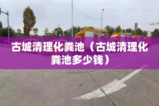 古城清理化粪池（古城清理化粪池多少钱）