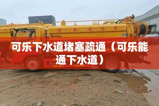 可乐下水道堵塞疏通（可乐能通下水道）