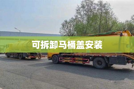 可拆卸马桶盖安装