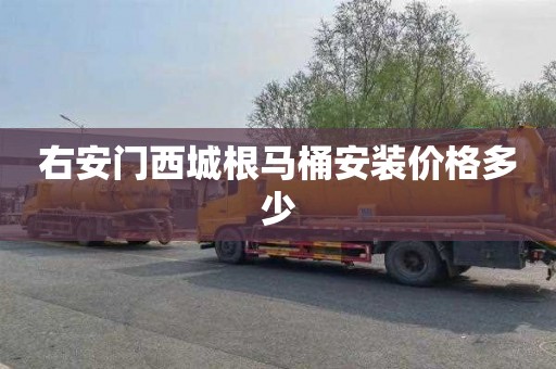 右安门西城根马桶安装价格多少