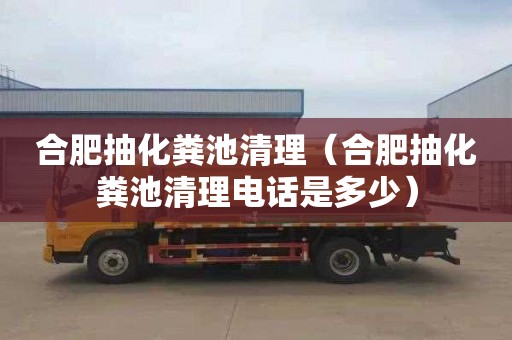 合肥抽化粪池清理（合肥抽化粪池清理电话是多少）