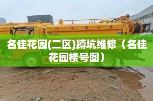 名佳花园(二区)蹲坑维修（名佳花园楼号图）