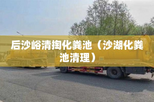 后沙峪清掏化粪池（沙湖化粪池清理）