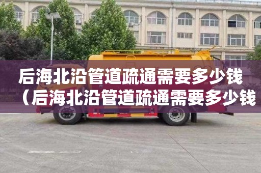 后海北沿管道疏通需要多少钱（后海北沿管道疏通需要多少钱一次）