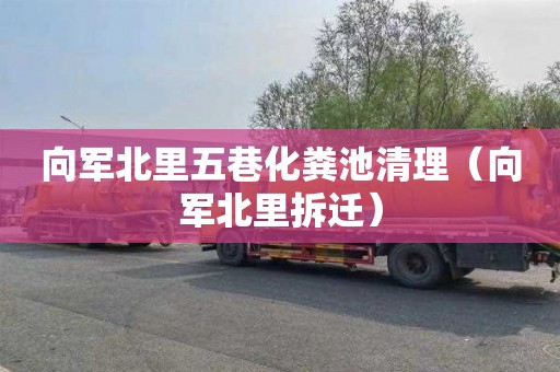 向军北里五巷化粪池清理（向军北里拆迁）