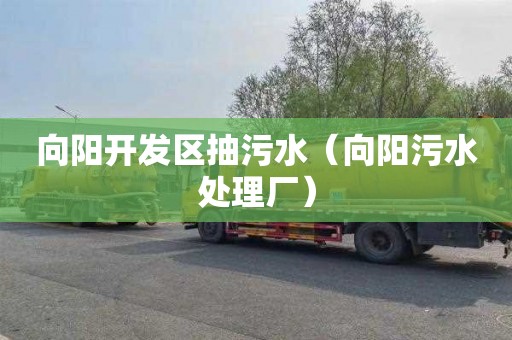 向阳开发区抽污水（向阳污水处理厂）