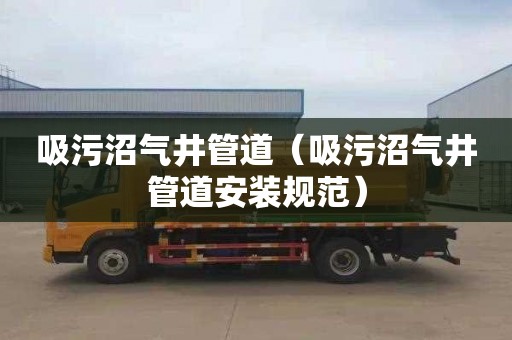 吸污沼气井管道（吸污沼气井管道安装规范）