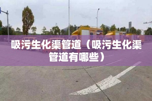 吸污生化渠管道（吸污生化渠管道有哪些）