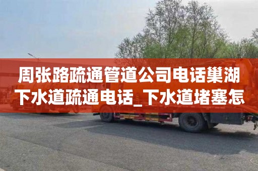 周张路疏通管道公司电话巢湖下水道疏通电话_下水道堵塞怎么办？有妙招