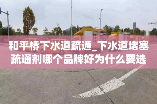 和平桥下水道疏通_下水道堵塞疏通剂哪个品牌好为什么要选日子