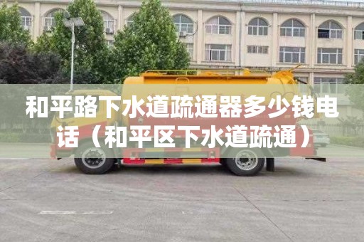 和平路下水道疏通器多少钱电话（和平区下水道疏通）