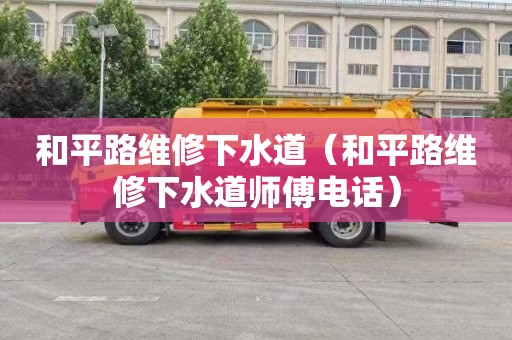 和平路维修下水道（和平路维修下水道师傅电话）