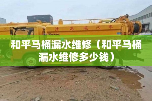 和平马桶漏水维修（和平马桶漏水维修多少钱）