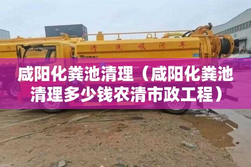 咸阳化粪池清理（咸阳化粪池清理多少钱农清市政工程）