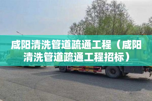 咸阳清洗管道疏通工程（咸阳清洗管道疏通工程招标）