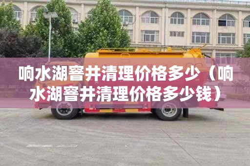 响水湖窨井清理价格多少（响水湖窨井清理价格多少钱）