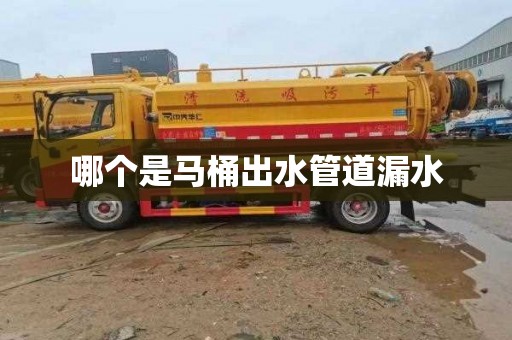 哪个是马桶出水管道漏水