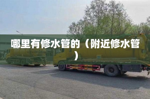 哪里有修水管的（附近修水管）