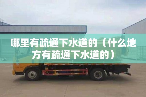 哪里有疏通下水道的（什么地方有疏通下水道的）