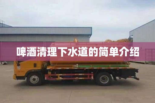 啤酒清理下水道的简单介绍