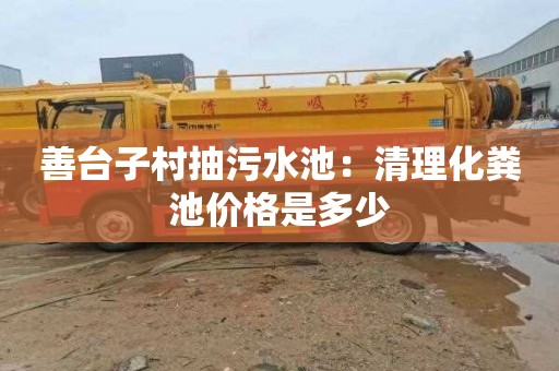 善台子村抽污水池：清理化粪池价格是多少