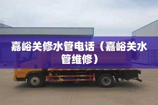 嘉峪关修水管电话（嘉峪关水管维修）