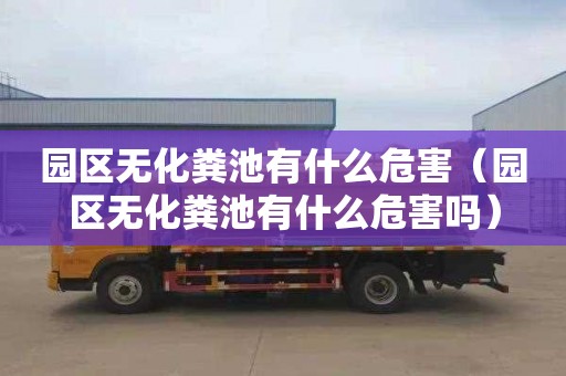 园区无化粪池有什么危害（园区无化粪池有什么危害吗）