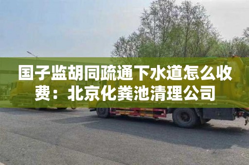 国子监胡同疏通下水道怎么收费：北京化粪池清理公司