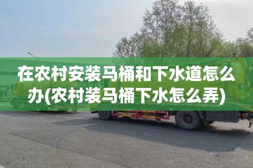 在农村安装马桶和下水道怎么办(农村装马桶下水怎么弄)