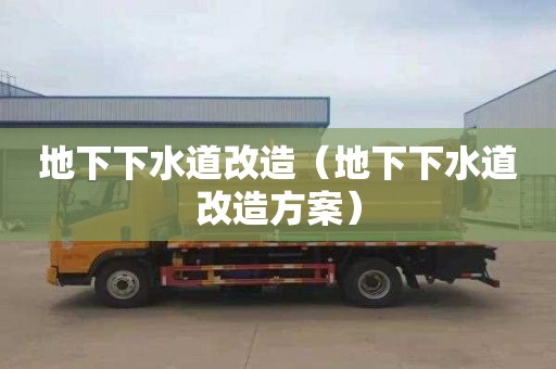 地下下水道改造（地下下水道改造方案）