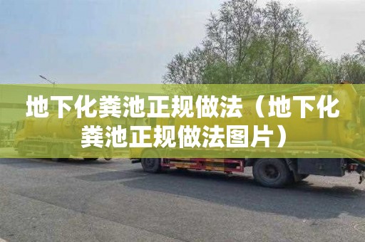 地下化粪池正规做法（地下化粪池正规做法图片）
