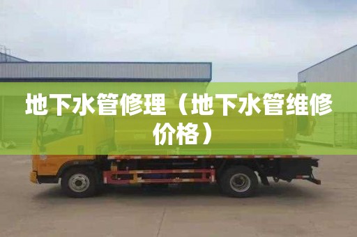 地下水管修理（地下水管维修 价格）