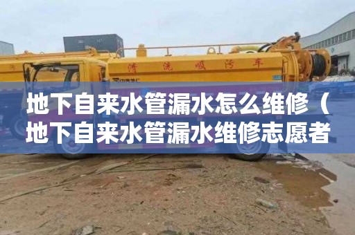 地下自来水管漏水怎么维修（地下自来水管漏水维修志愿者活动）