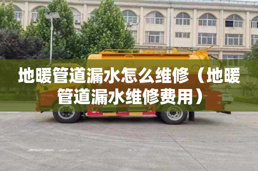 地暖管道漏水怎么维修（地暖管道漏水维修费用）