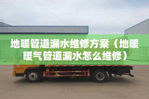 地暖管道漏水维修方案（地暖暖气管道漏水怎么维修）
