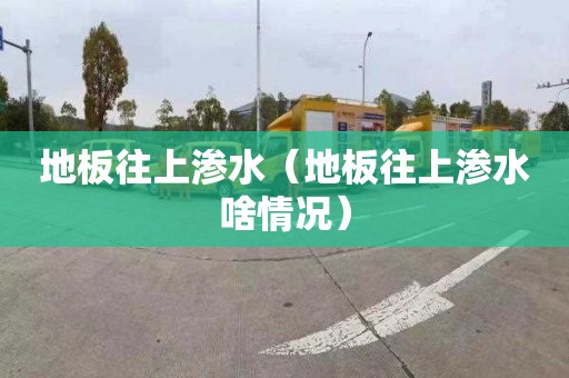 地板往上渗水（地板往上渗水啥情况）